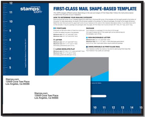 letter size mail template usps.